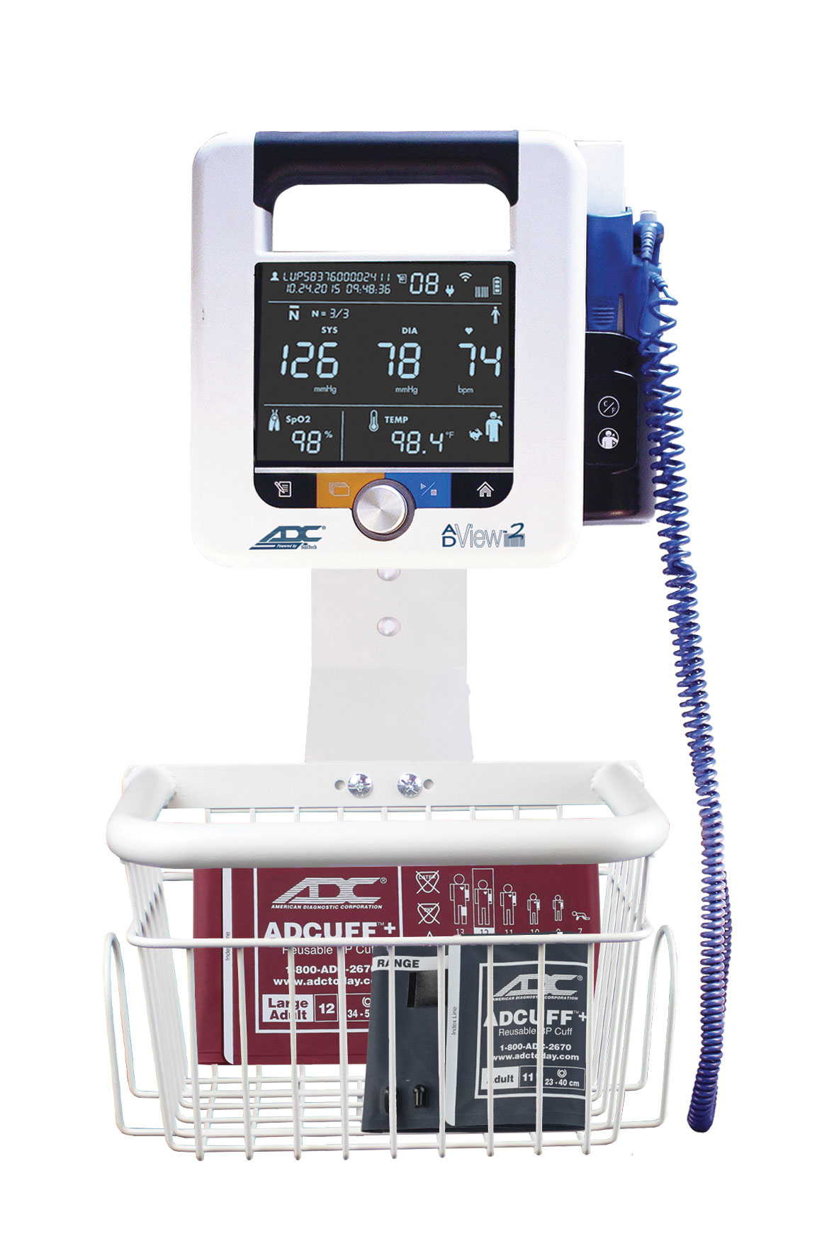 Adview 2 Blood Pressure (BP) Unit, Temperature and SpO2 Module, Rechar —  Mountainside Medical Equipment