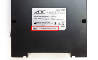 The LOT number on the back of the Esphyg II