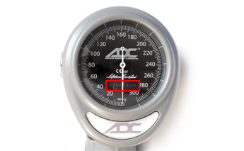 Serial Number shown stamped into the face of the gauge