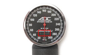 Serial Number shown stamped into the face of the gauge