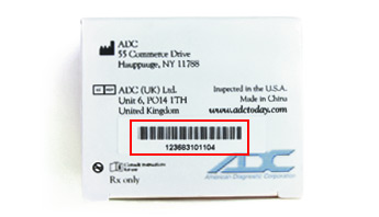 Serial Number shown on the end panel of the packaging