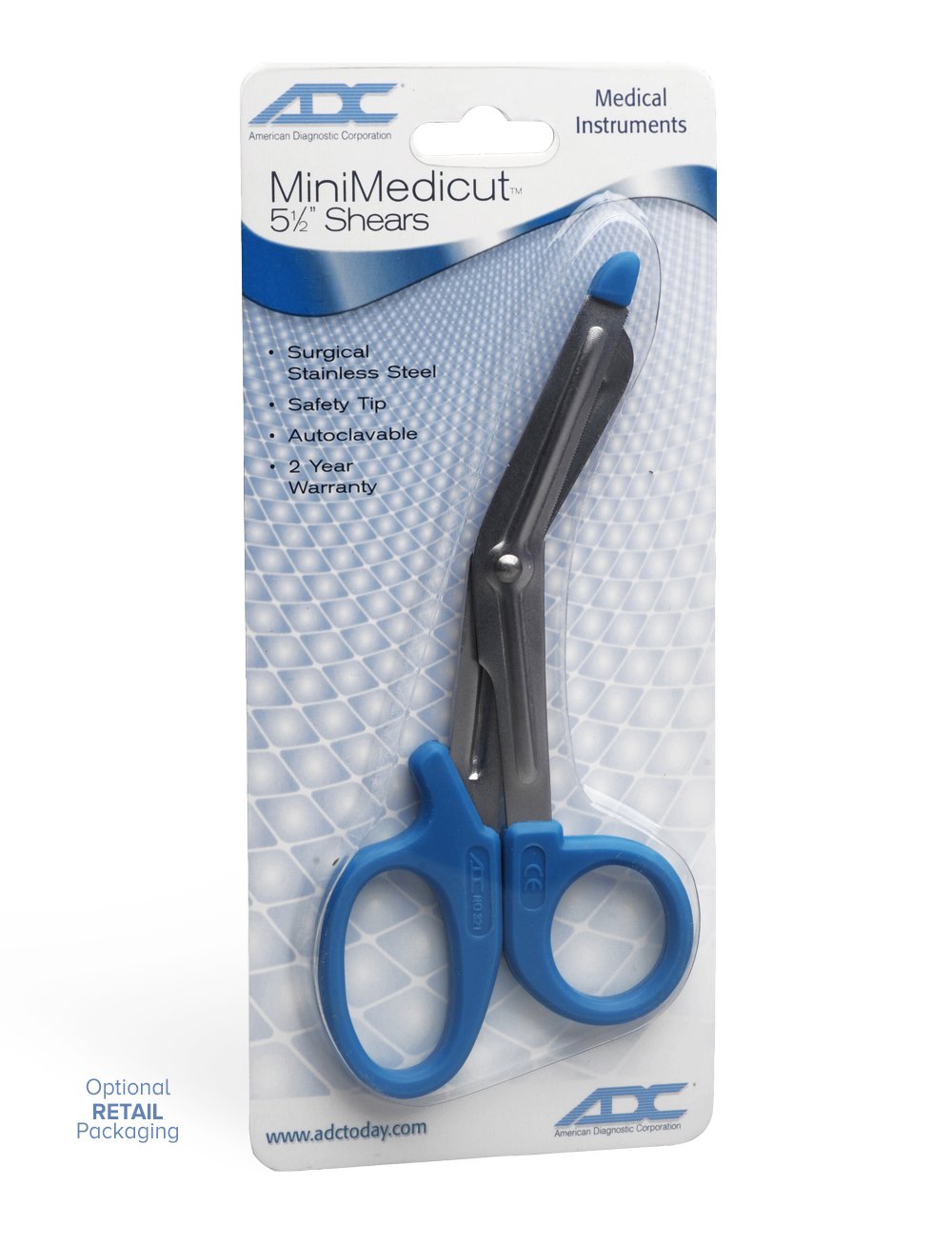 ADC Medicut 7 1/4 Shears, Royal Blue