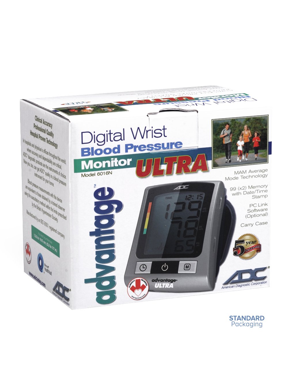 ADC Advantage Wrist Digital Blood Pressure Monitor, Ultra ADC Advantage Wrist Digital Blood Pressure Monitor, Ultra