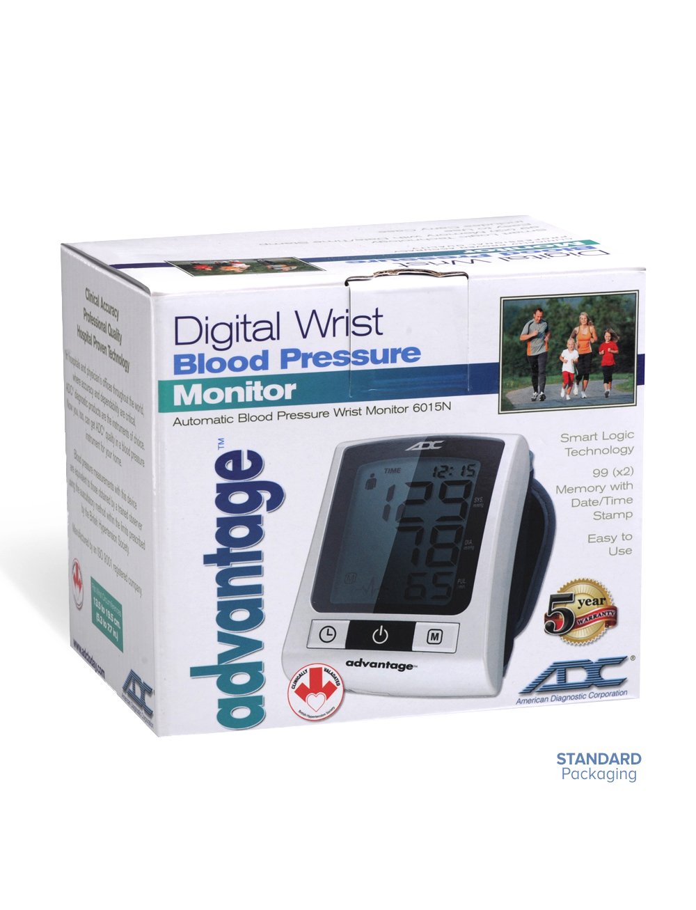 ADC Advantage Wrist Digital Blood Pressure Monitor, Basic ADC Advantage Wrist Digital Blood Pressure Monitor, Basic